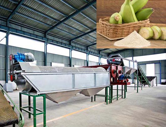 Machine de traitement de la farine de plantain