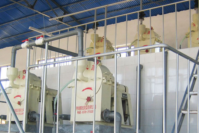 Machine de traitement d'amidon de blé